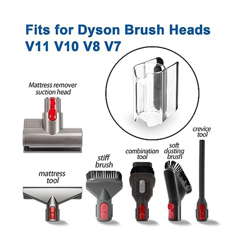 Подходит для пылесоса Dyson V7V8V10V11V12V15, кронштейн для хранения, Вспомогательный зажим, аксессуары, зажим на присоске