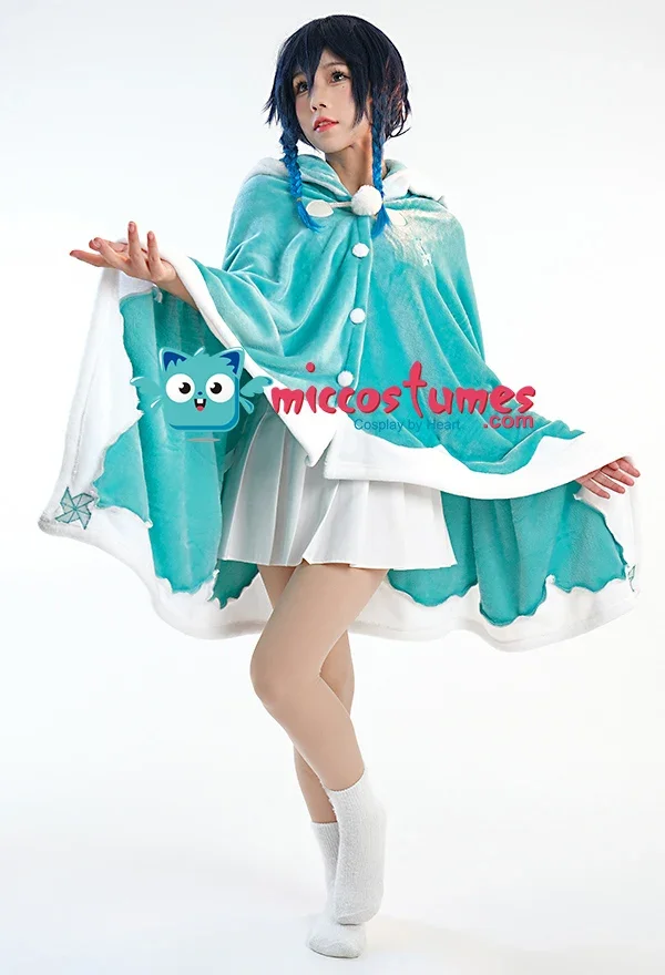 Unisex Wearable Blanket Hooded Poncho Cloak Kawaii Warm Winter Cape