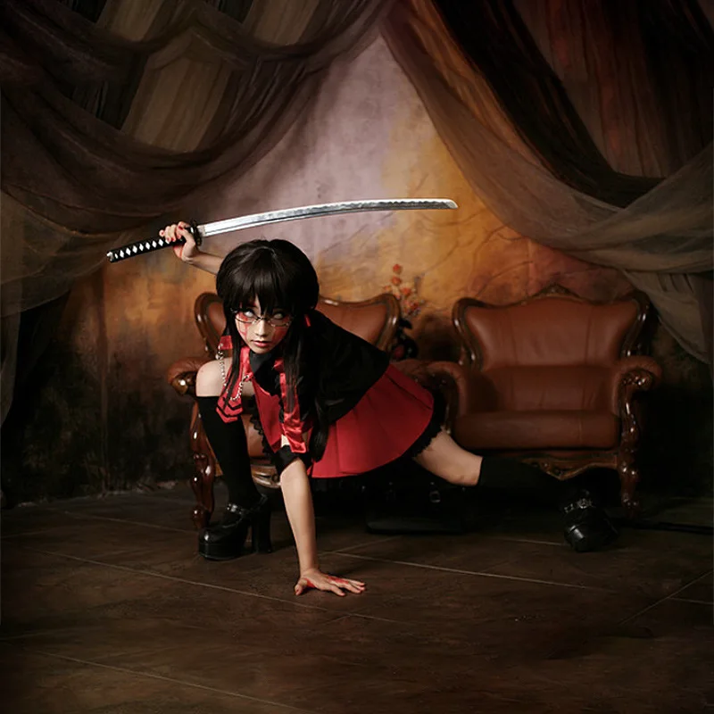 Anime Blood-C Cosplay Kisaragi Saya Cosplay Costume Girl Dress Uniform Women's Daily School Uniform Halloween Custom Made view 3