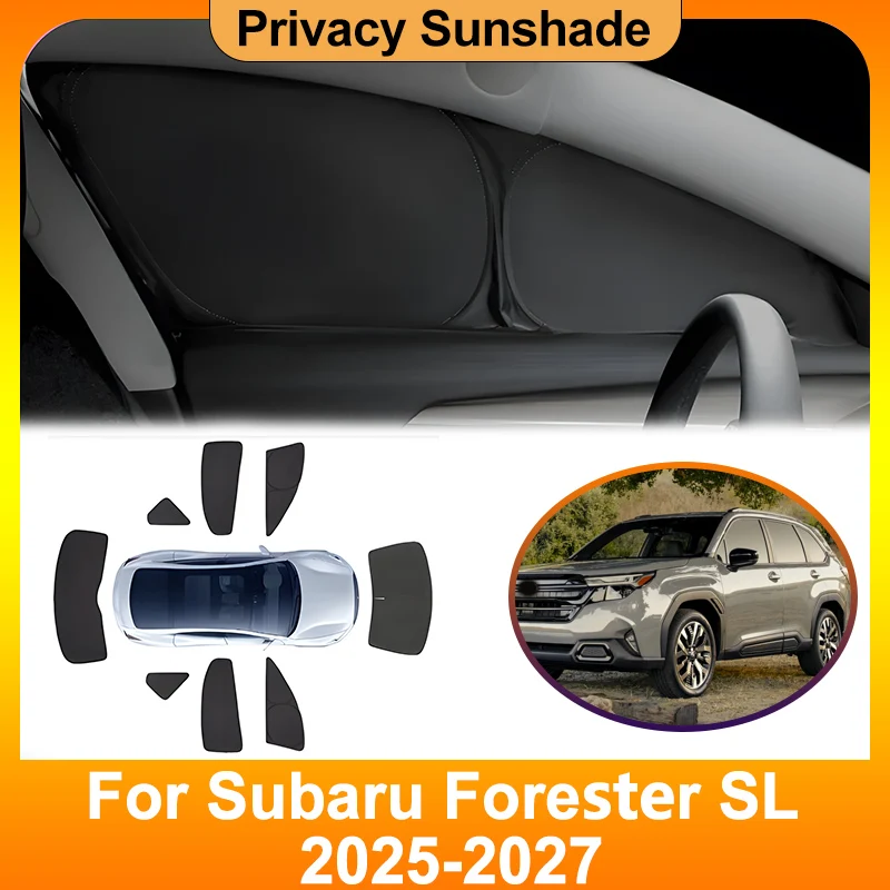 

For Subaru Forester SL MK6 2025 2026 2027 Privacy Sunshades UV Protection Visor Heat insulation Windshield Cover Car Accessories