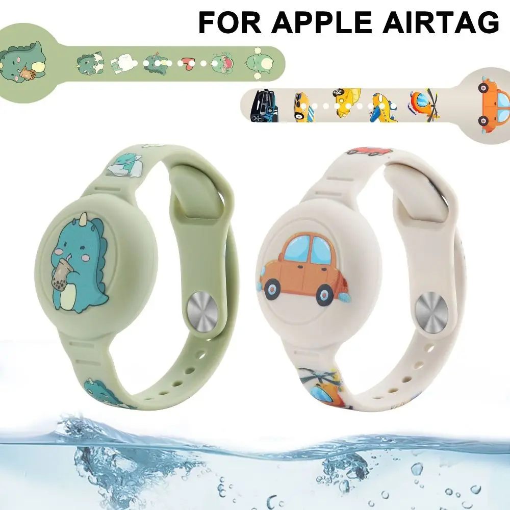 New Silicone Silicone Strap Case Bracelet Waterproof Kids Bracelet Cartoon Replacement Child Wristband for Apple Airtag