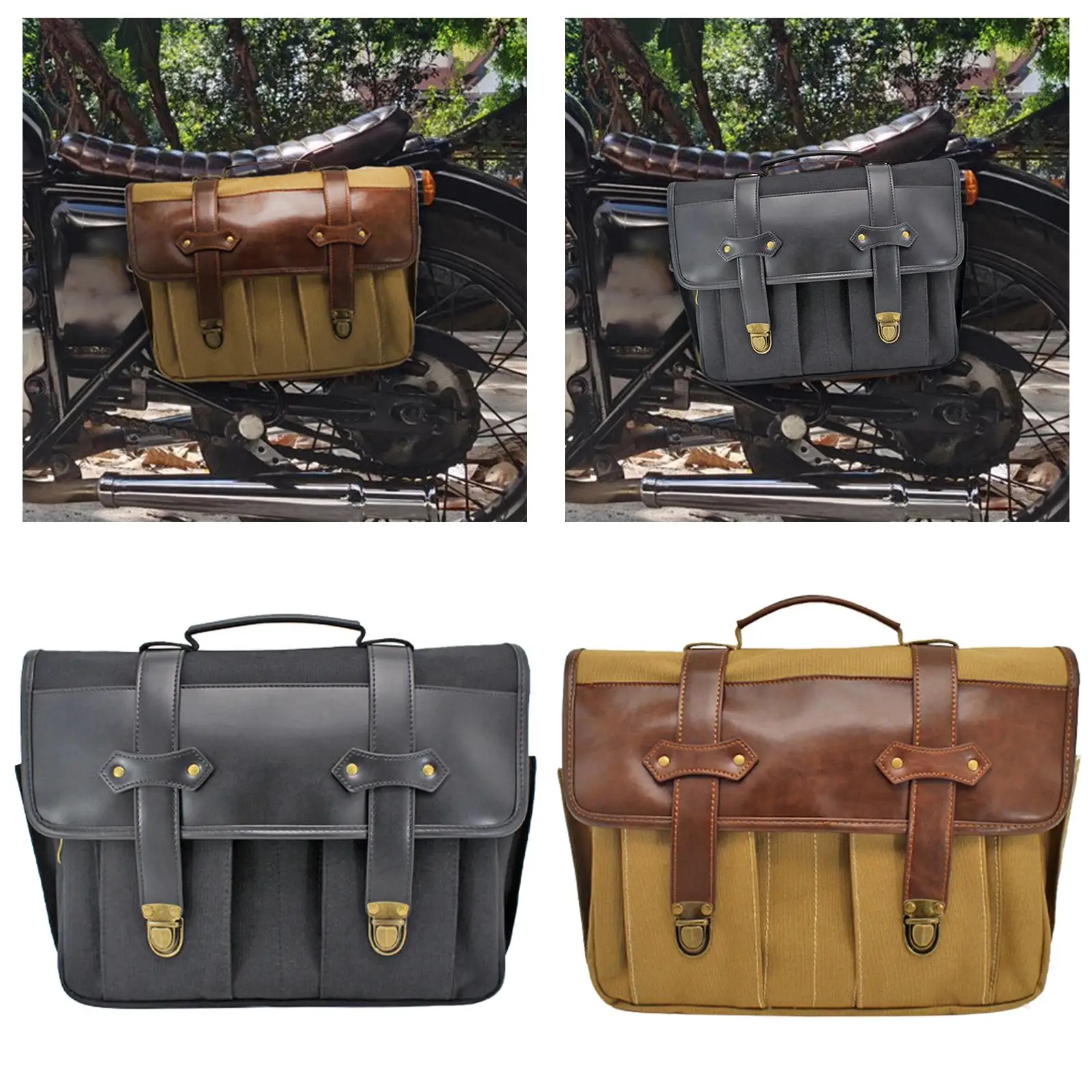 

Motorcycle Saddle Bag Waterproof Storage Organizer Classic for Riding