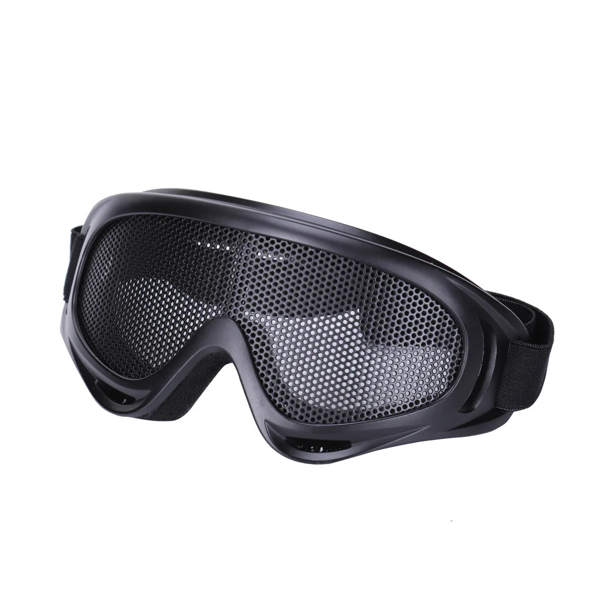 Outdoor Hunting Steel Wire Mesh Net Glasses Impact Resistant CS Mask Protective Glasses Tactical Airsoft Eyewear Accessory