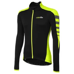 Camisola masculina de manga comprida, roupa de bicicleta, casaco de lã térmica, tops quentes de ciclismo, roupa MTB Zero Rh e Team, 2023, inverno