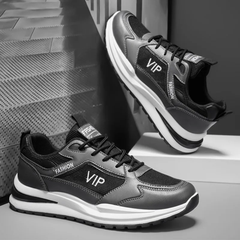 Men Breathable Air-cushion Running Sneakers Summer Lightweight Mesh Men Sports Shoes Versatile Casual Shoes Zapatillas Masculino