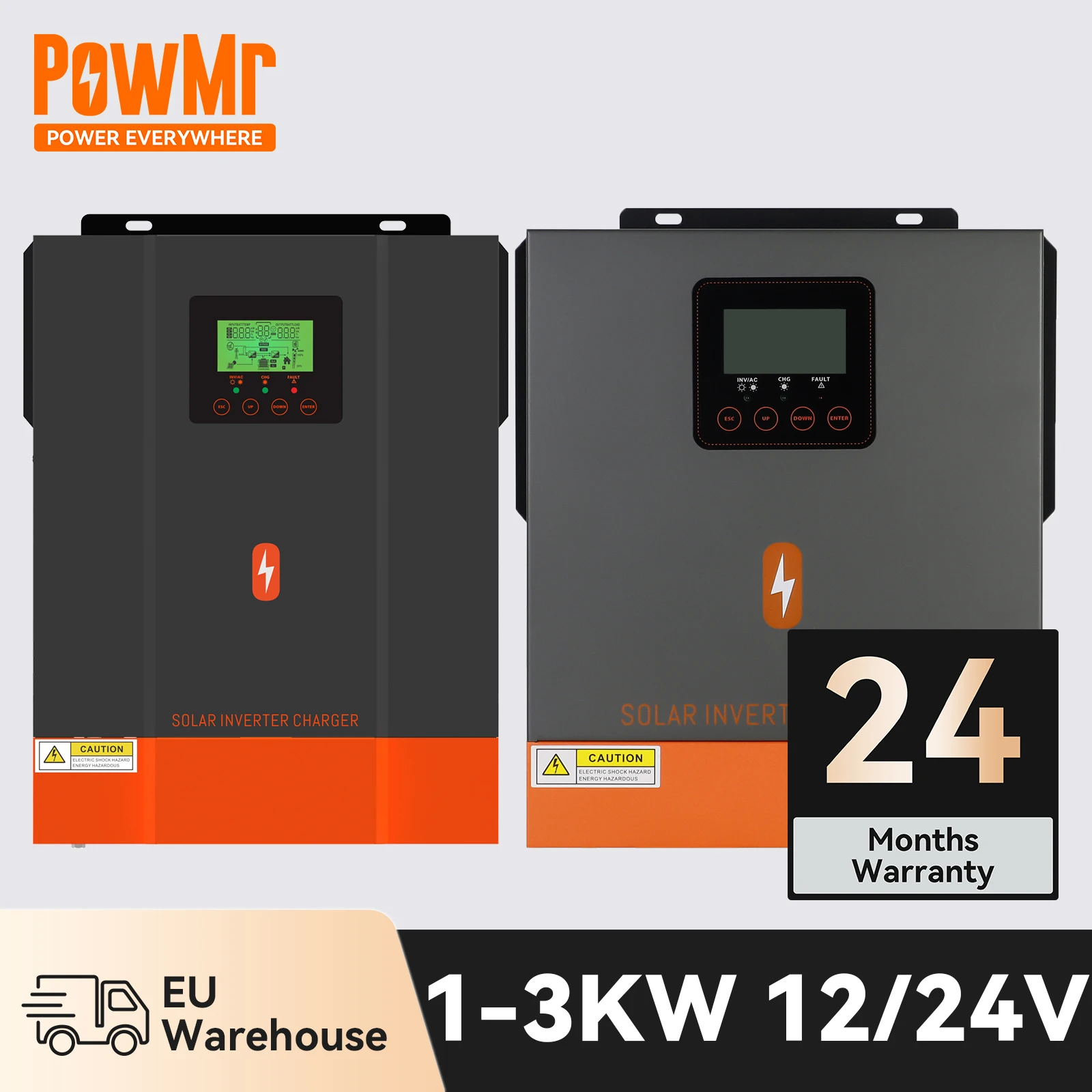 inversor solar fora da rede hibrido powmr mppt inversor de onda senoidal pura 220v 230v 16kw 3kw 80a potencia maxima pv 2kw 3kw 01