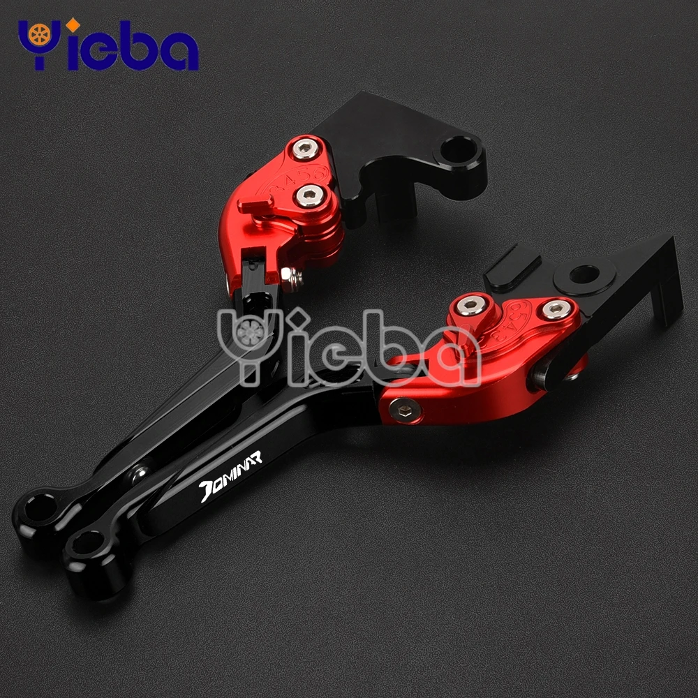 Para BAJAJ DOMINAR 400 DOMINAR 250 Dominar 250 / 400: Palancas de Freno y Embrague Ajustables, Puños y Extremos de Manillar de Aluminio para Motocicleta