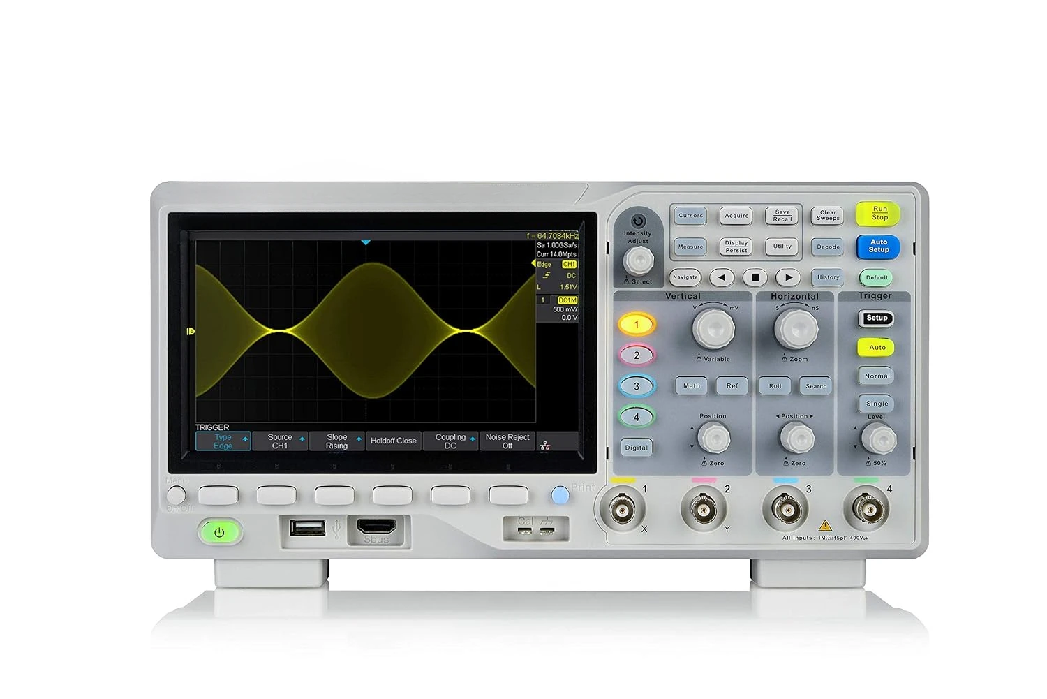 100Mhz Digital Oscilloscope 4 channels Standard Decoder, Grey