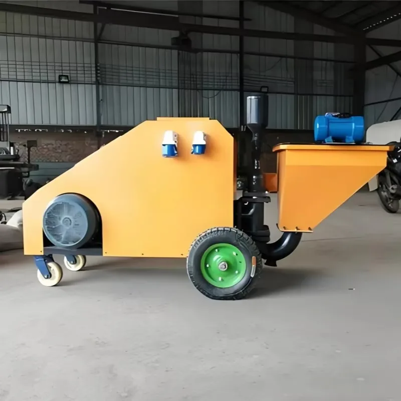 Hot Sale Concrete Wall Plastering Construction Machine New Condition Sand Cement Mortar Spraying Machine