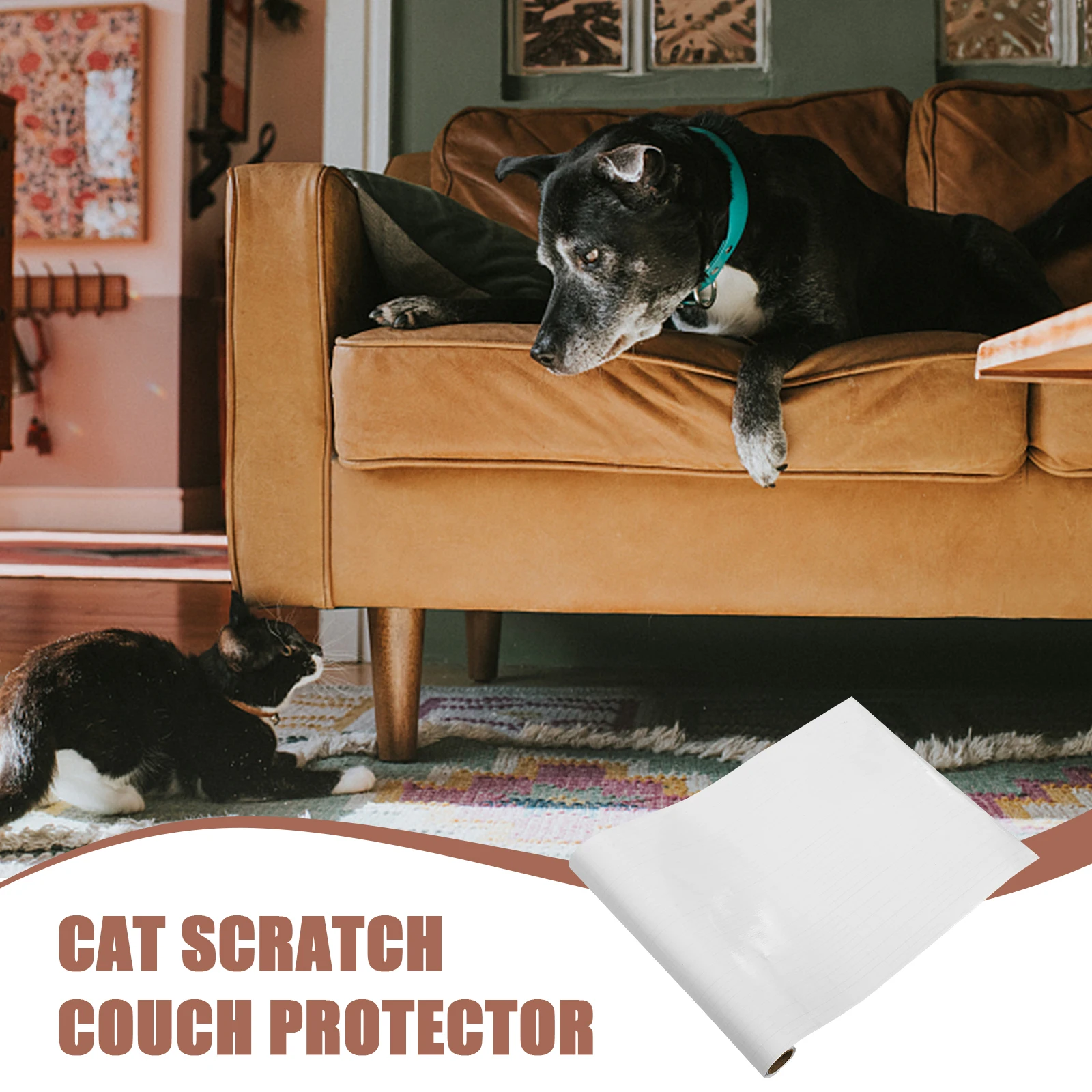 

Cat Scratch Protector 40x200cm Transparent Anti Claw Furniture Shield Sofa Pet Accessory Household Cat Patch