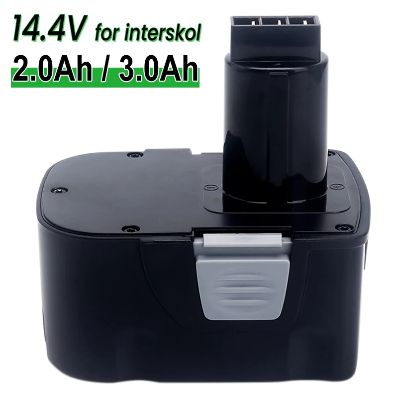 14.4V 3000mAh NI-MH / 2000mAh Ni-CD DA-13 Rechargeable Battery for Interskol H14 EB14 Screwdriver Power Tool Battery