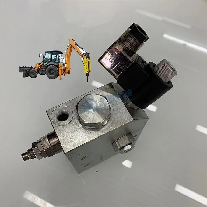 Backhoe Loader Excavator Attachments Flow Divider Flow Valve Hydraulic Control Valve for Rock Breaker Hammer