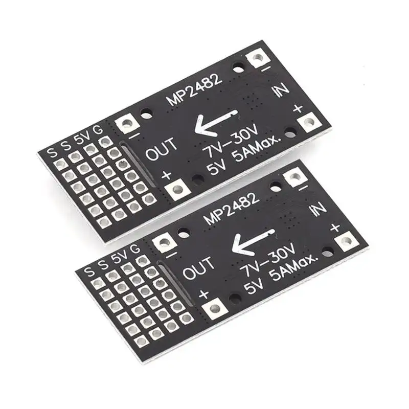 5A 7-24V to 5V DC  Converter MP2482 SY8205 Efficient Voltage Regulator Board for Steering Gear Industrial Repair