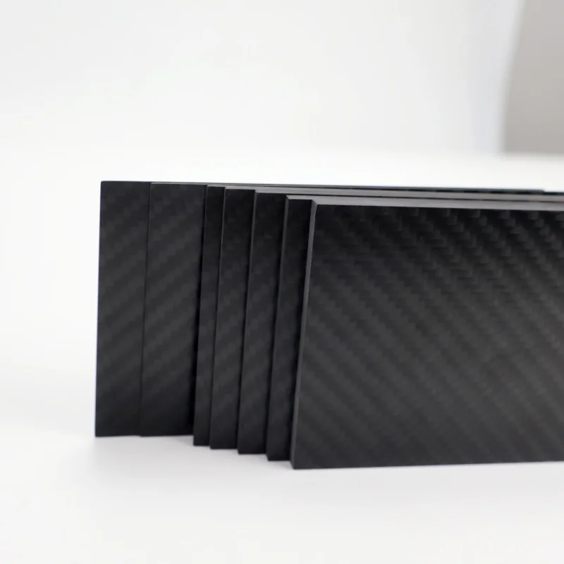 جديد عالي القوة 125 مللي متر x 75 مللي متر لوح من ألياف الكربون الحقيقية 0.5/1/1.5/2/3/4/5 مللي متر سمك مادة صلابة مركبة للطائرة بدون طيار #5