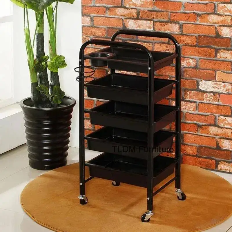 

Золотая тележка для салона, высококачественная многофункциональная тележка, вспомогательная колесница, парикмахерское оборудование, организация салона красоты