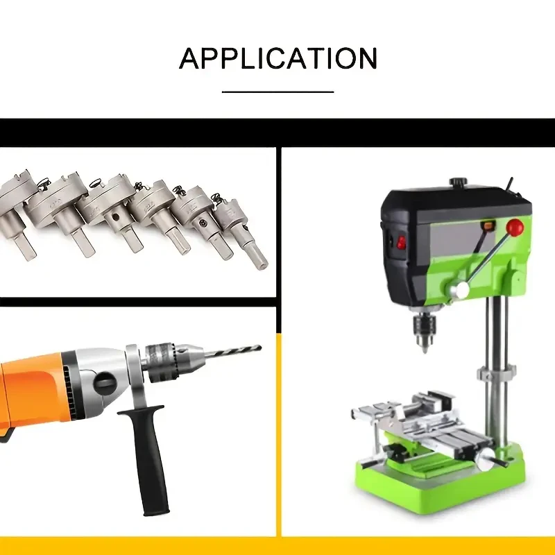 TCT Hole Saw Carbide Tipped Hole Cutter With Titanium-Plated Pilot Drill Bit For Metal Stainless Steel Iron And Wood Hole Saw