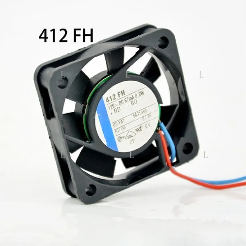 

L New for Ebmpaps radiator 412FH 12VDC 67mA 0.8W 6000RPM 40*40*10mm Case cooling fan