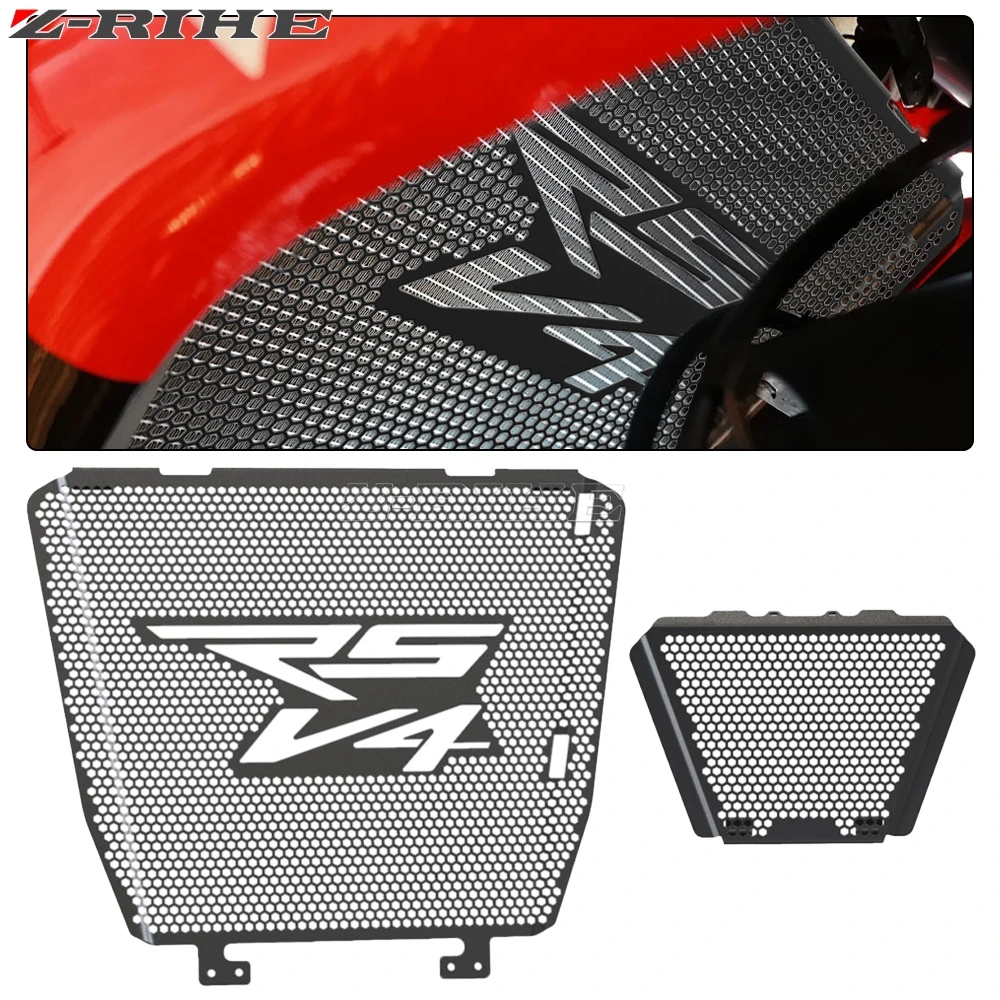 

For Aprilia RSV4 1000 1100 R FACTORY ABS RS V4 RSV41000 2009-2024 2023 2022 Motorcycle Radiator Guard And Oil Cooler Guard Set