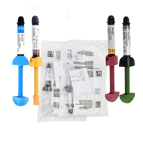 Resina restauradora Dental Valux Plus P60 Z250 Z250XT, clínica de dentista, relleno de dientes posteriores y anteriores, jeringa de resina Nano compuesta, 3M