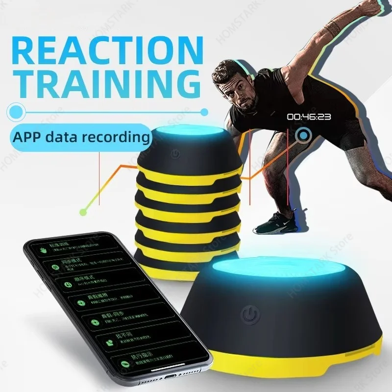LED Reaction Training Light Pods, Speed Agility Reflex Gear for Basketball Football Boxing, Sports Response Training Equipment