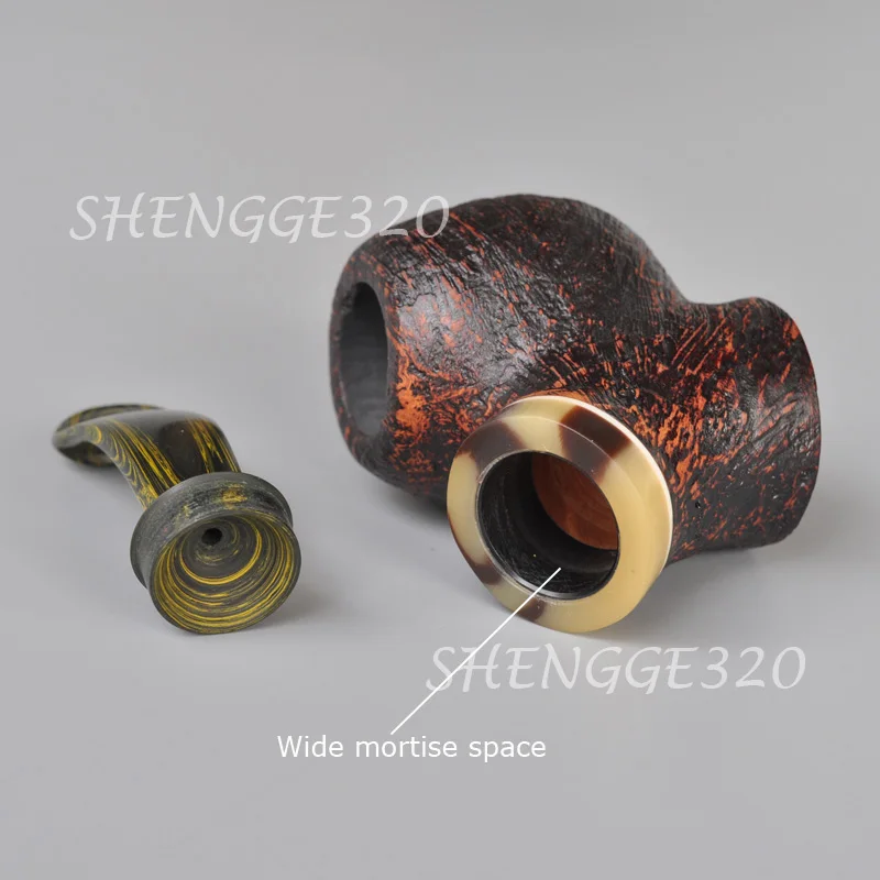 اليدوية براير الجذر خشبية جليسة التبغ الأنابيب البلياردو السلطانية الحرة نمط كمبرلاند قصيرة الجذعية تصفية مجانية #6