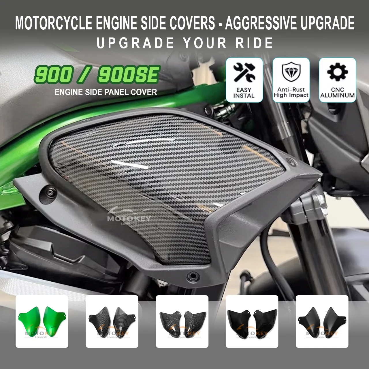 

Z900SE Water Tank Side Cover Protection Panel For Kawasaki Z900 2025 Motorcycle Accessories Fairing Cowl Side Gas Guard