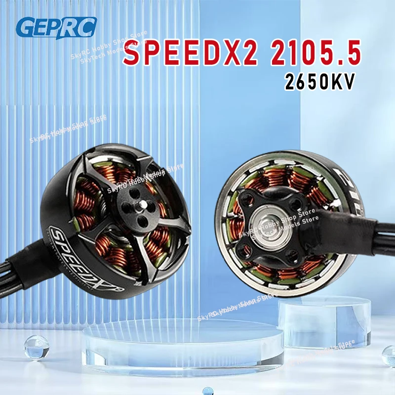 

GEPRC SPEEDX2 2105.5 Brushless Motor 2650KV M5 2-6S - Black for FPV Freestyle 3-5inch Toothpick Mini Long Range RC Models