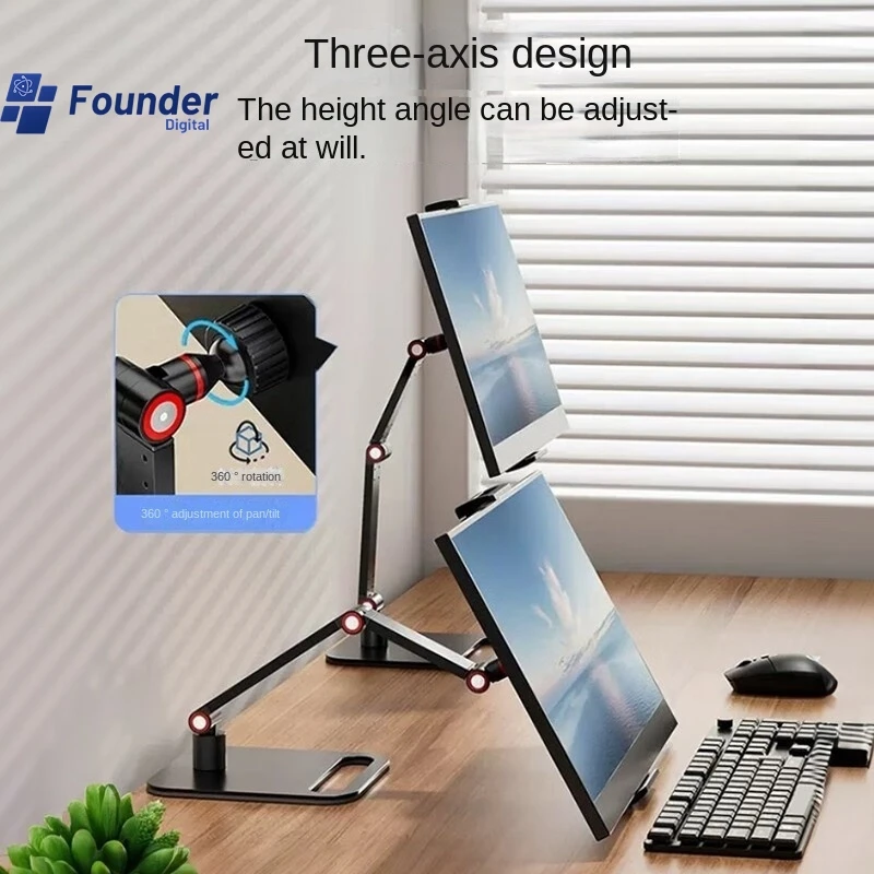 3C Founder Universal Portable Display Screen Stand Live Streaming Shooting Desktop Phone Tablet Stand Hot Sale 2024 Dropshipping