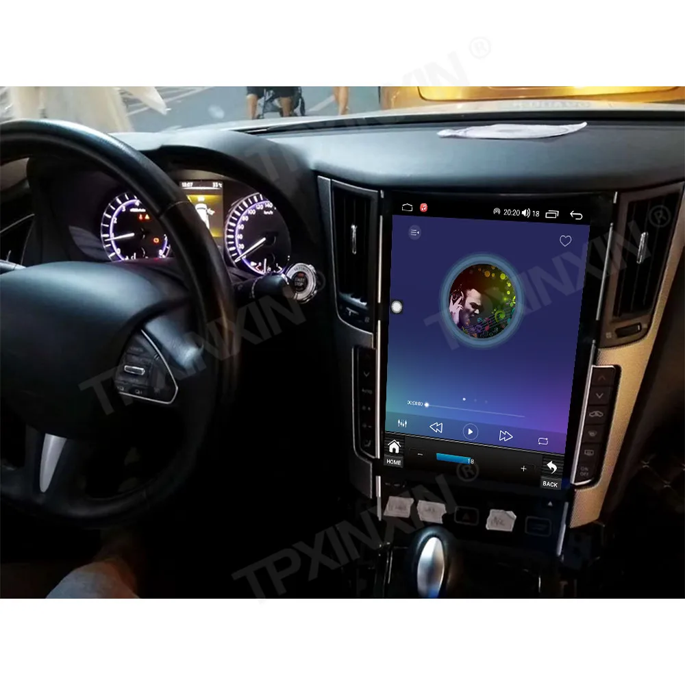 วิทยุ Coche Android Auto หน้าจอสําหรับ Infiniti Qx60 Jx35 2015 2016 2017 2018 2019 2020 รถ GPS Navigation HEAD UNIT