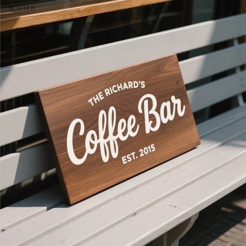 

Custom Wood Signs Personalized Babay Name Sign Family Last Name Pallet Plaques Wedding Gift Home Wall Decor Coffe Store Plaques