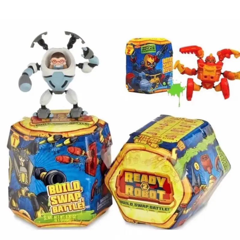 Original Ready To Robot BOILO SWAP BATTLE Ready 1 Robot Pop Bots Surprise Miniature Toy Anime Slime Action Figures Toys for Boy