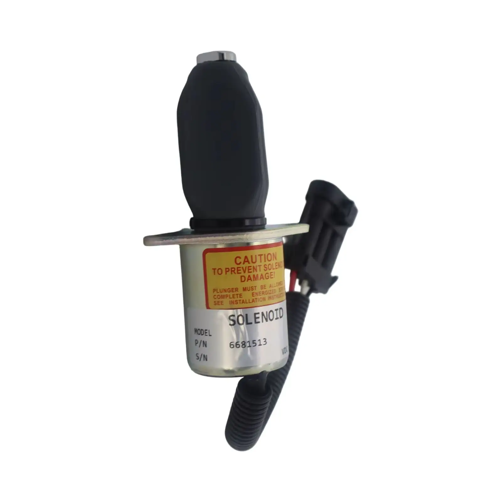 

6681513 12V Fuel Shut Off Solenoid For Bobcat A220 S70 S100 S130 S150 S160 S175 S185 S205 S220 S250 S300 S450 S510 S530 S550
