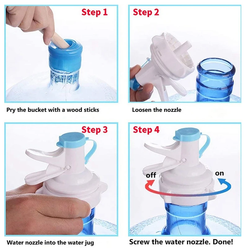 Reusable Lid Faucet Plastic Faucet Water Dispenser Nozzle Bottle Cap Suitable For Office Gym Use