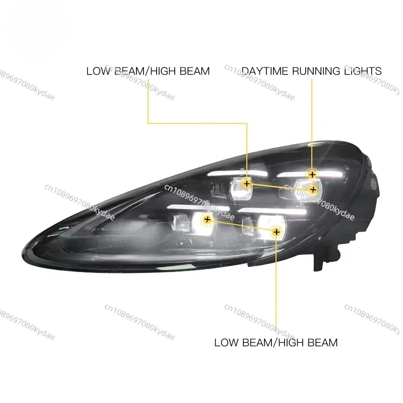 For Cayenne 2011 2014 Year 958.1 Headlights Upgrade 2024 Matrix LED Head Lamp Car Accessories Head Front Light Assembly - view 4