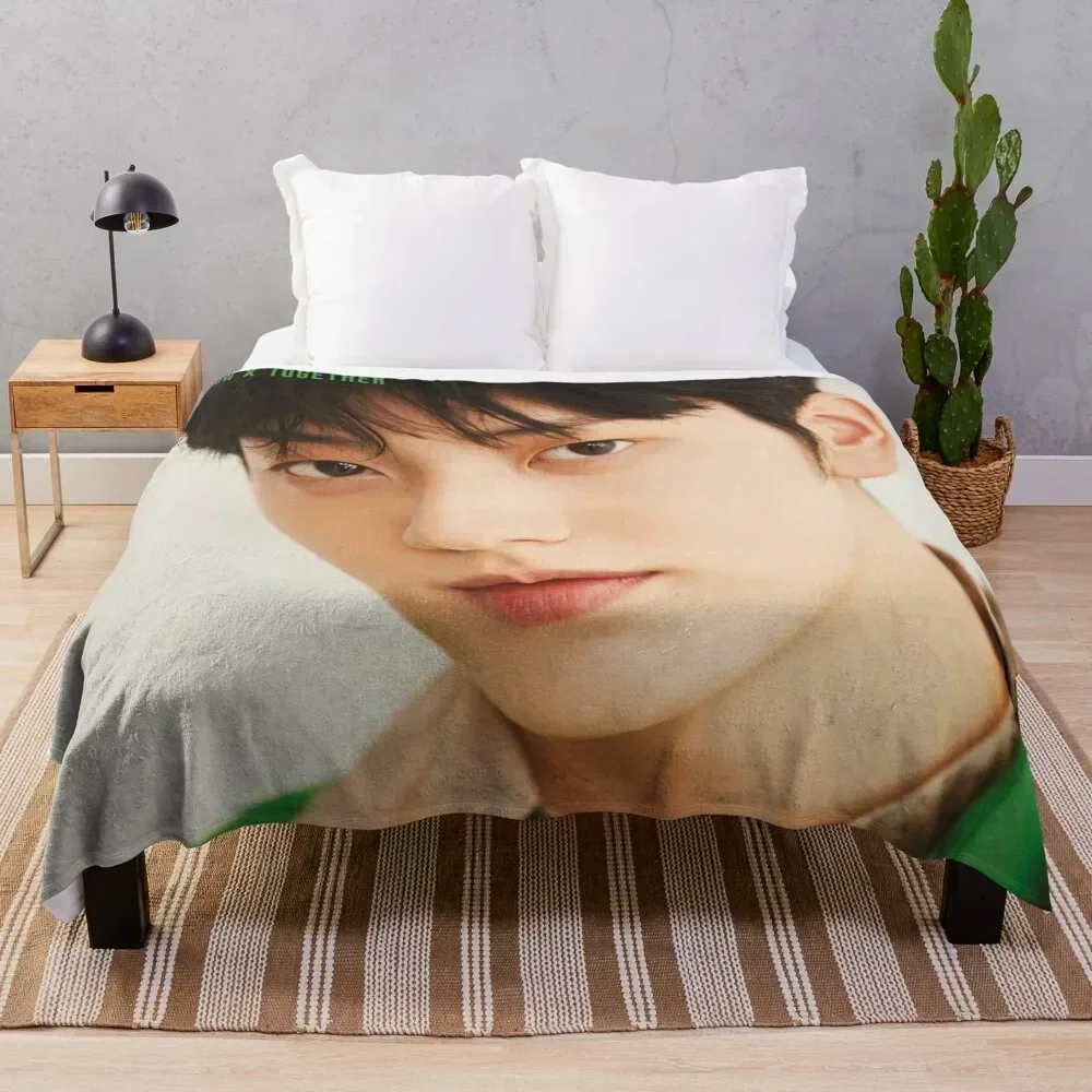 TXT Soobin 2022 photoshoot - Elle Men Throw Blanket Baby Decorative Beds Summer Beddings Blankets