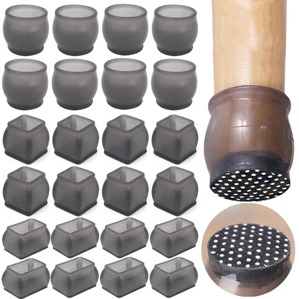 8Pcs With Felt Chair Leg Caps Foot Protection Bar Chair Parts Floor Protector Pads Wear-resistant Mute Solid