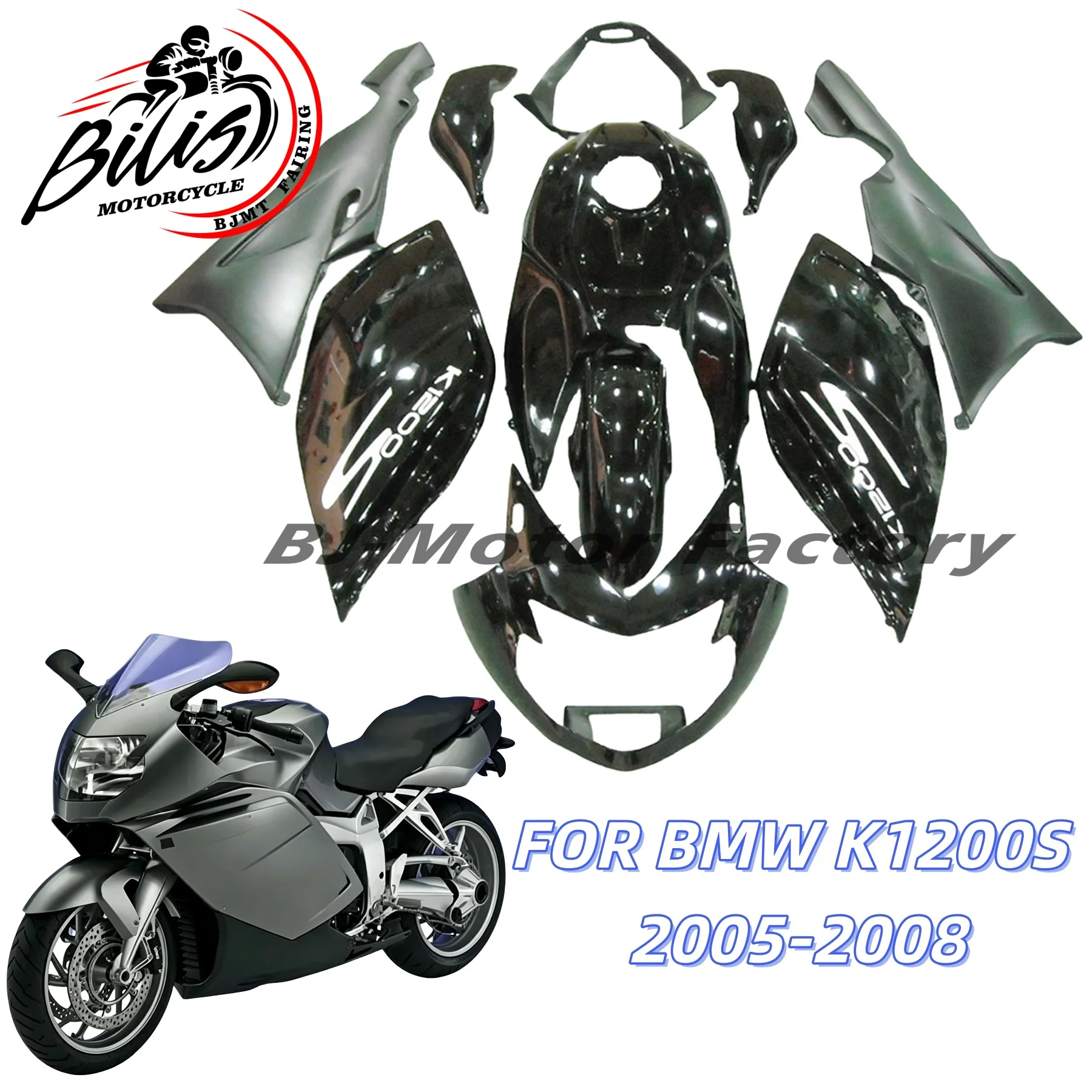 

For BMW K1200S 2005 2006 2007 2008 Body Parts Fairing Kit K 1200S 05 06 07 08 Complete Motorcycle Component Fairings