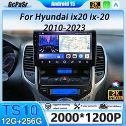 Car Radio Multimedia For Hyundai ix20 ix-20 2010-2023 Auto MT Android 16 Stereo Carplay Navigation Autoradio Head GPS 4G