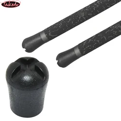 TAKEDO-Vara De Pesca Tampa De Reparação, Butt End Gimbal Cap, Capas De PVC Para DIY, Protetor De Reparação, 27 #, 13.2-22mm, 2PCs