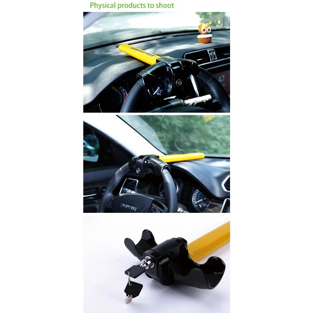 

Последняя линия защиты вашего автомобиля. Универсальный противоугонный поворотный замок — высокопрочная сталь, подходит для автомобилей и фургонов.