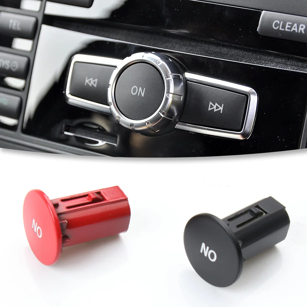 Front Center Console Radio CD Player Button For Mercedes Benz A C E GLK GLA ML GL CLS W176 W246 W156 Knob ON Button Switch Cap