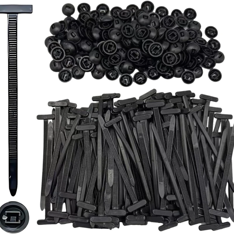 Attaches de câble fixes en Nylon à fermeture éclair, 100/50/20 pièces, Clips de fixation pour tuyau de voiture, sangle à fermeture éclair autobloquante, attaches de câble en Nylon réutilisables