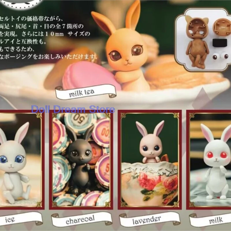 

5PCS/lOT 2026 new arrival in stock 100% genuine Japanese original anime rabbits PVC action figure collectible model toys