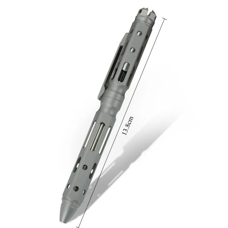 Titanium Alloy Tactical Pen Bolt‑Action Fidget Pen Signature Ballpoint Pen Pioneer EDC Portable Office Outdoor Writing Tool Gift