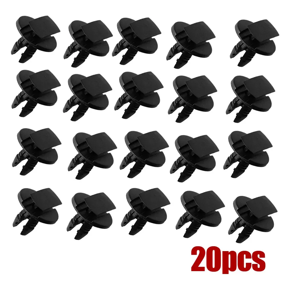 

20 шт. подходят для Peugeot Citroen, черный внутренний зажим, автозастежка, автомобильный зажим, заклепка, фиксатор, бампер, крыло, фиксированный зажим