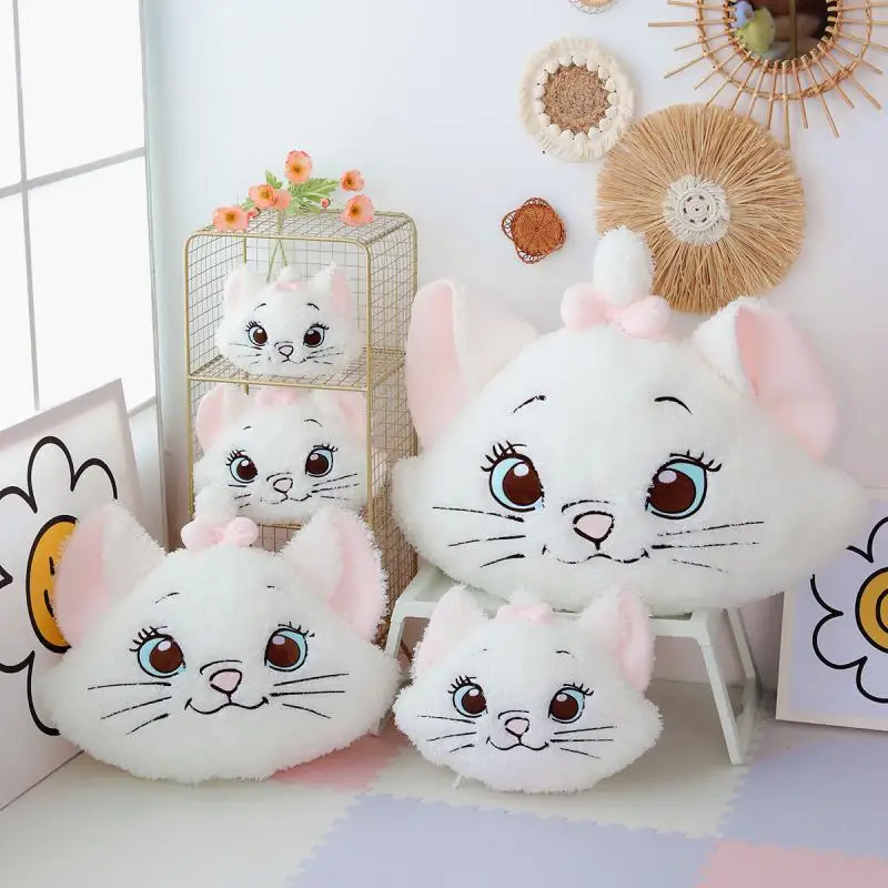 Disney Marie Cat Cute Cartoon Plush Doll The Aristocats Home Office Pillow Cushion Plush Toy Animation Pillow