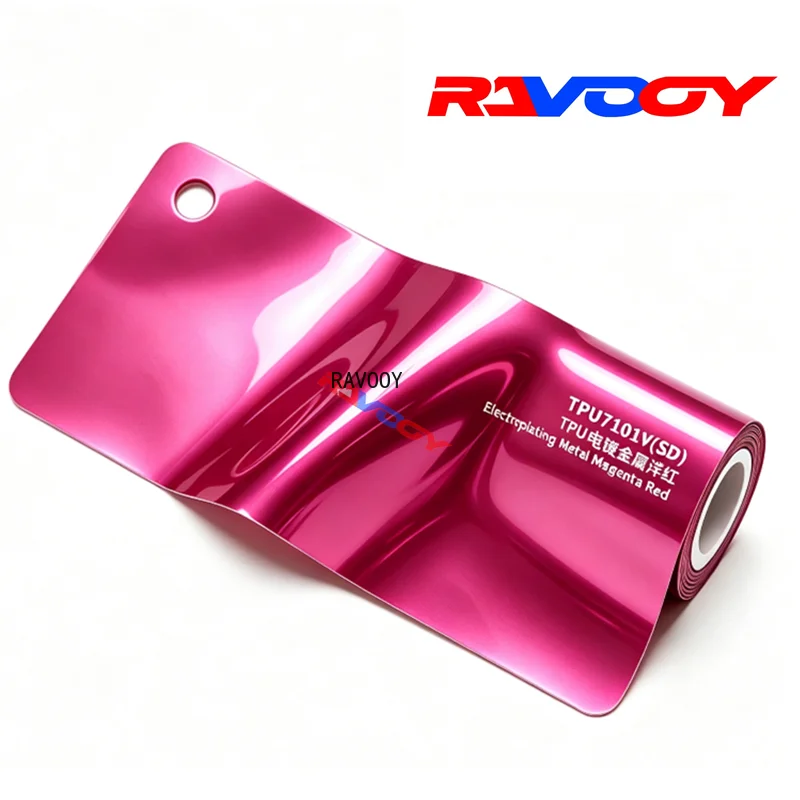 Metal Magenta Red PPF TPU Paint Protection Film Car Wrap Invisible Scratch Resistant Anti Yellowing Hydrophobic Protection