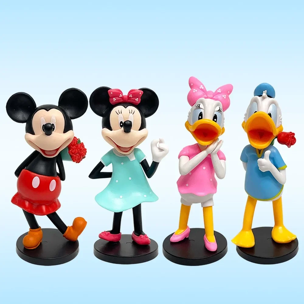 Mickey Minnie Donald Duck Cartoon Anime Figur Spielzeugmodell Kuchendekoration Geschenk für Kinder und Sammler