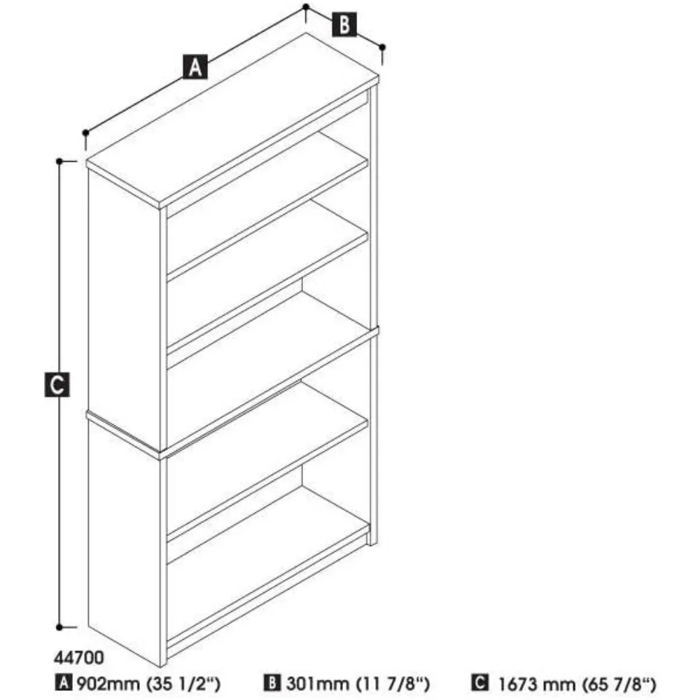رف كتب عالمي بقدرة 36 وات من White Chocolate للتخزين والتنظيم الأنيق