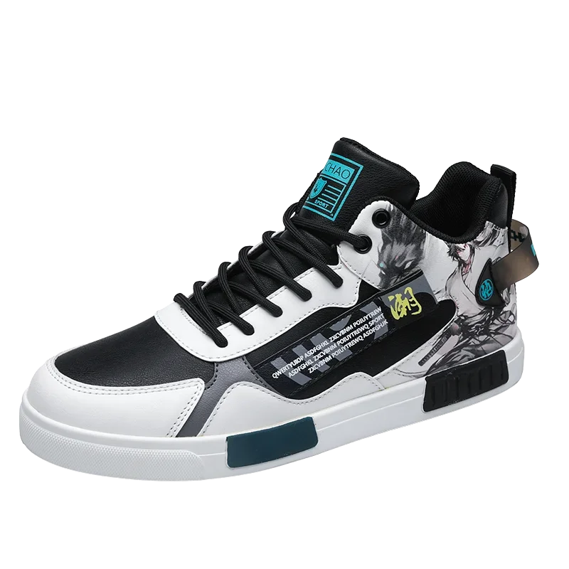 

Новые мужские дизайнерские высокие противоскользящие повседневные спортивные туфли, весенне-осенние дышащие кроссовки на плоской подошве, лоферы, большой размер 47.